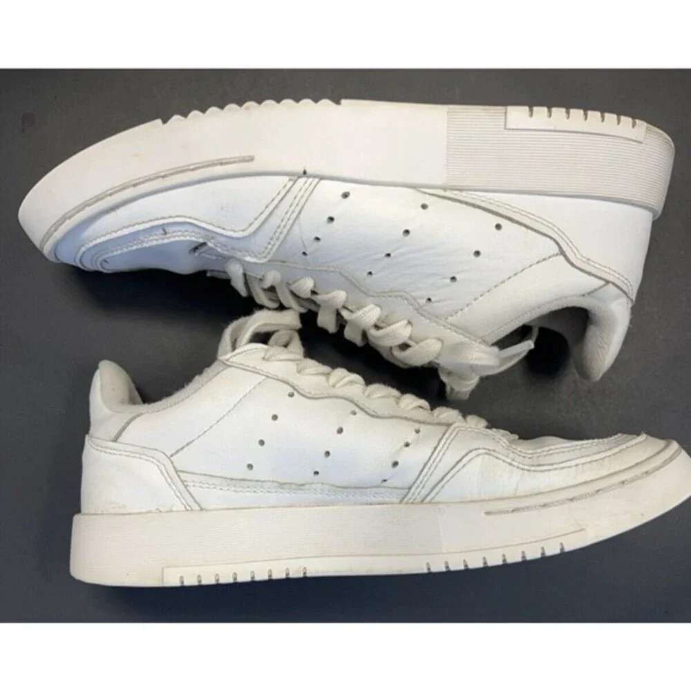 Adidas Supercourt J All White‎ Sneakers EE7726 Size 5.5 Men’s Women’s 6.5 Shoes